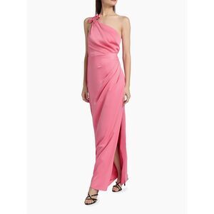 As It May Alexis Crepe One-Shoulder Gown in Petal Pink US 2 $595